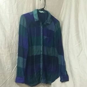 Cool colored plaid tunic